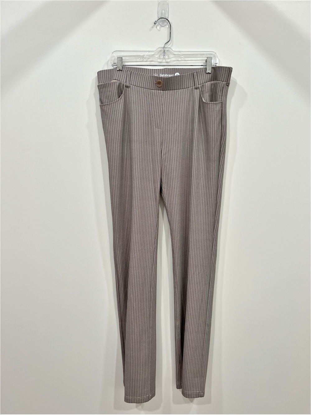 Betabrand Herringbone Print Yoga Work Pants